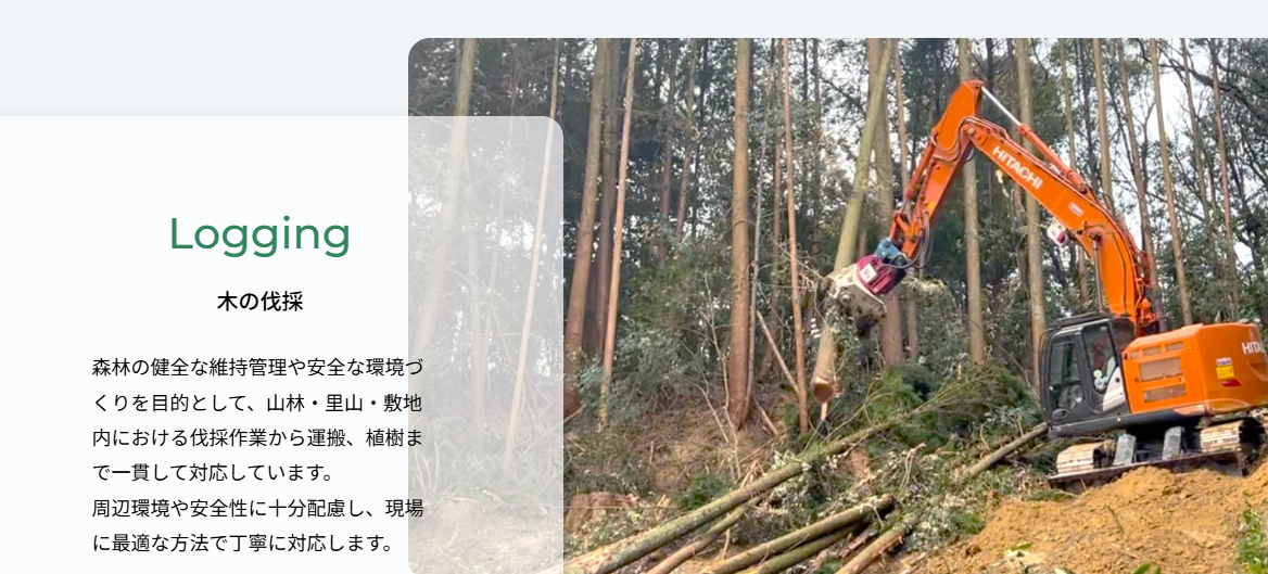 株式会社松本木材_林道整備工事_森林管理と土木施工