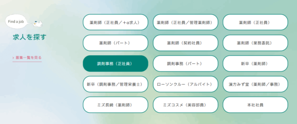 薬剤師・介護・医療事務 採用情報 ミズ