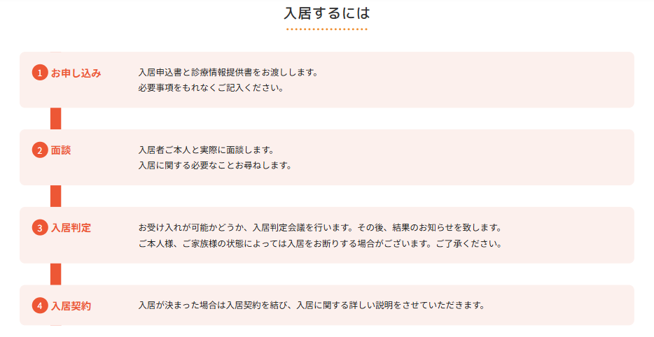 社会福祉法人あんず鍋島 有料老人ホームの入居方法