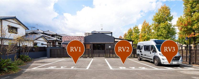 RVパーク石の蔵の車中泊駐車スペース