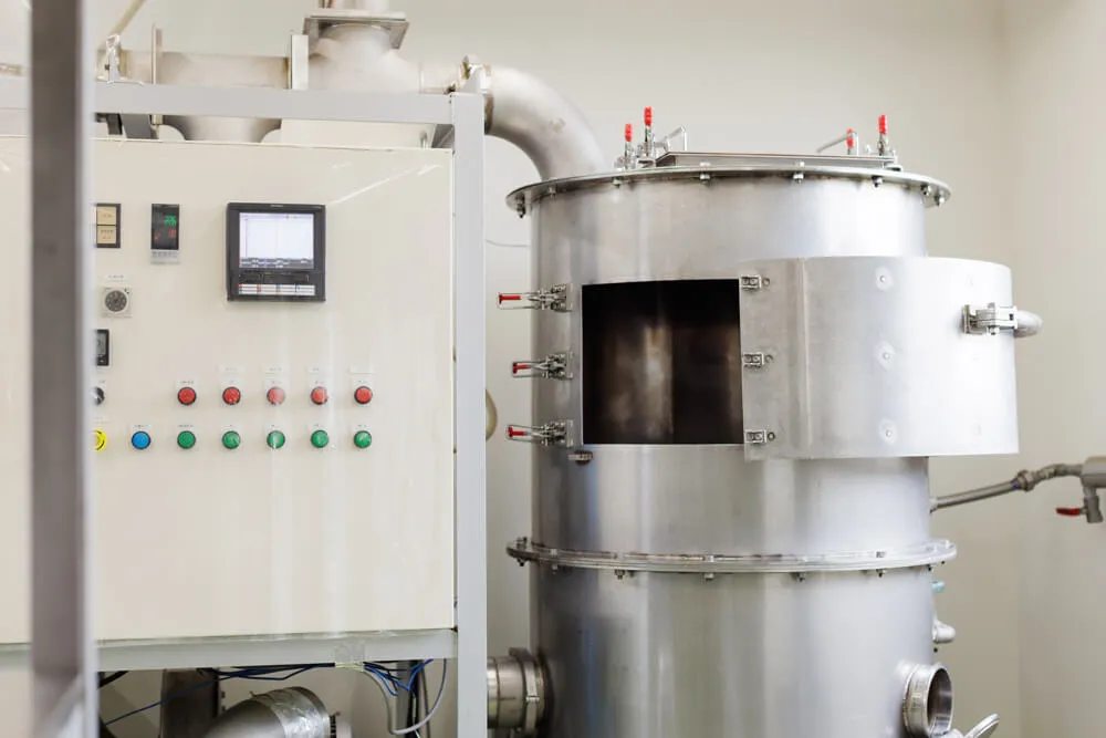 
ブランチング（蒸し処理）＆予備乾燥